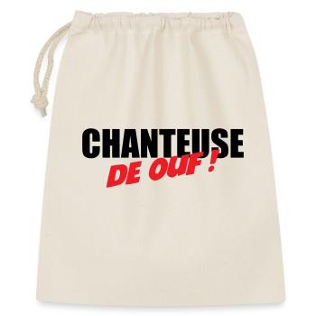 Chanteuse de ouf ! – talent fou voix scène énergie - Sac cadeau 40 x 50 cm - nature - Devant