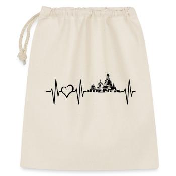 Dresden Heart Heartbeat Symbol Icon Love City - Gift Bag 40 x 50 cm - nature - Front