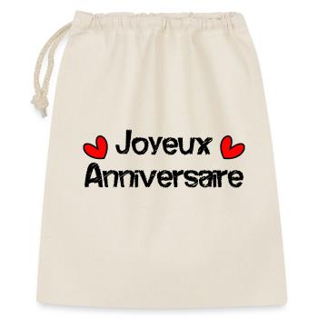 JOYEUX ANNIVERSAIRE - Sac cadeau 40 x 50 cm - nature - Devant