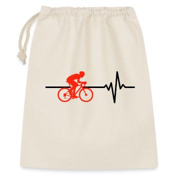 Cycling is my life, heartbeat, road bike - Gift Bag 40 x 50 cm - nature - Front