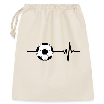 Football is my life, heartbeat, Bundesliga - Gift Bag 40 x 50 cm - nature - Front