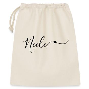 Neele Last name First name Decorative - Gift Bag 40 x 50 cm - nature - Front