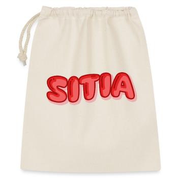 Geschenk für Sitia - Geschenkbeutel aus Baumwolle (40 x 50 cm) - Natur - Vorne