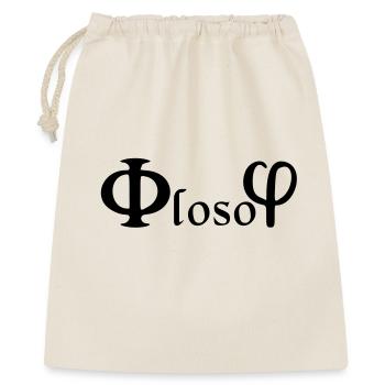 Philosophie / (phi) loso (phi) - Sac cadeau 40 x 50 cm - nature - Devant