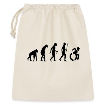Fauteuil roulant Evolution. L’évolution du fauteuil roulant # - Sac cadeau 40 x 50 cm - nature - Devant