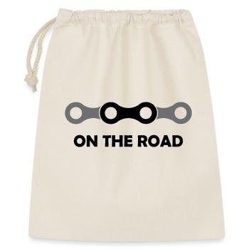 road bike bike icon icon Logo cycling - Gift Bag 40 x 50 cm - nature - Front