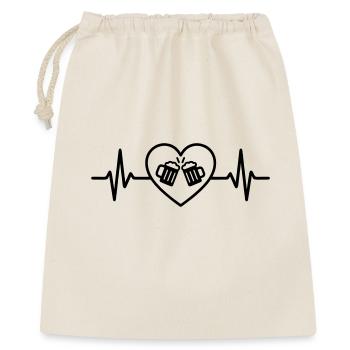 Beer Team Heart Friends Toast Celebration - Gift Bag 40 x 50 cm - nature - Front