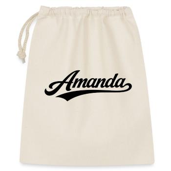 Amanda name first last family gifts - Gift Bag 40 x 50 cm - nature - Front