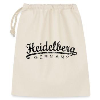 Heidelberg Germany Classic (Vintage/Schwarz) - Geschenkbeutel aus Baumwolle (40 x 50 cm) - Natur - Vorne