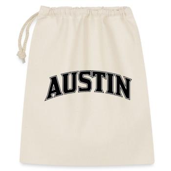AUSTIN Arc Lettering Print - Gift Bag 40 x 50 cm - nature - Front