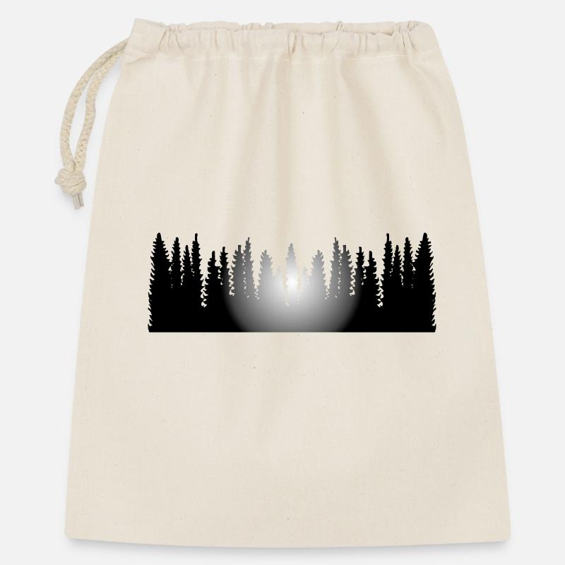 Woid mid Sun - Forêt avec soleil, nature - Sac cadeau 40 x 50 cm - nature