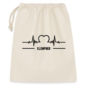 Heartbeat plombier plomberie plomberie ferblantier - Sac cadeau 40 x 50 cm - nature - Devant