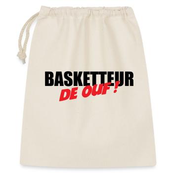Basketballspieler der Welt – spaßige Leidenschaftssportleistung - Geschenkbeutel aus Baumwolle (40 x 50 cm) - Natur - Vorne