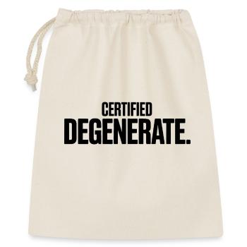 Certified Degenerate - Funny Gen Alpha Memes - Sac cadeau 40 x 50 cm - nature - Devant