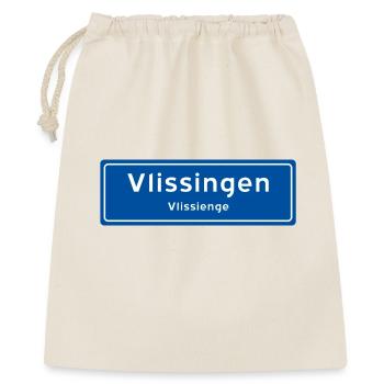 Enseigne de nom de lieu Vlissingen - Sac cadeau 40 x 50 cm - nature - Devant