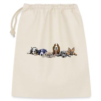 Chiens aussi Chien de montagne Carlin Basset Chien de berger - Sac cadeau 40 x 50 cm - nature - Devant