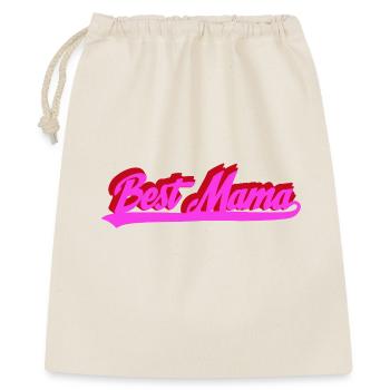 Meilleure typographie rétro Bold de Mama - Sac cadeau 40 x 50 cm - nature - Devant