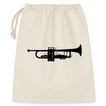 Trumpet silhouette - Gift Bag 40 x 50 cm - nature - Front