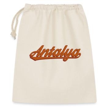 Antalya Lettering Retro Design - Gift Bag 40 x 50 cm - nature - Front