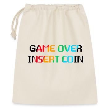 Game Over Insert Coin - Gift Bag 40 x 50 cm - nature - Front