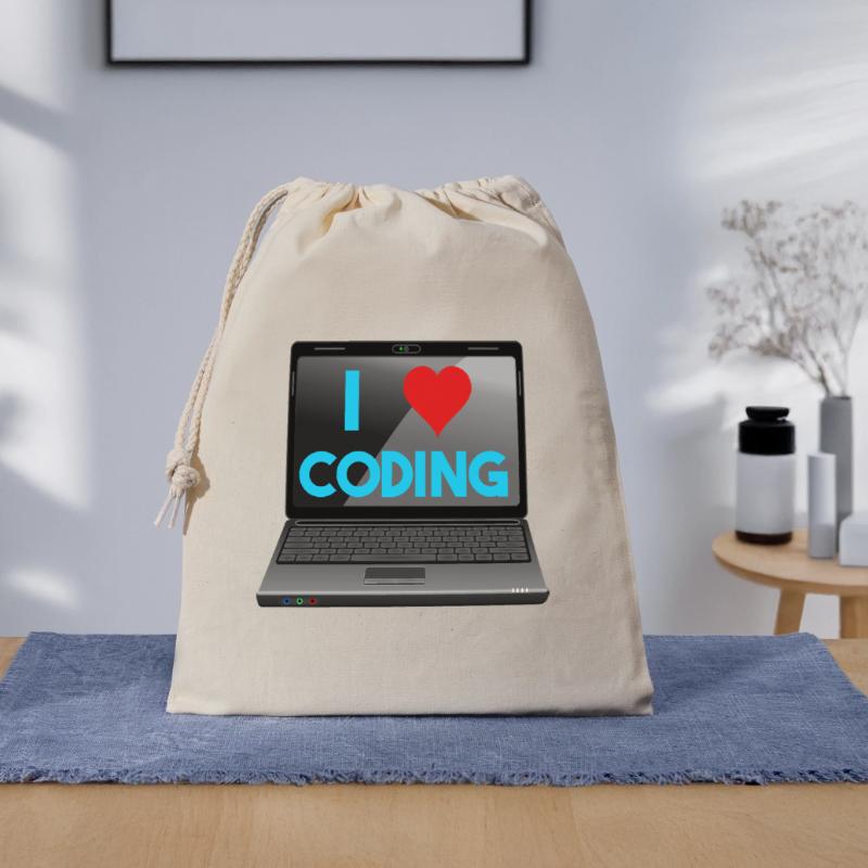 Programmieren, Programmierer, Informatiker Geschenkbeutel aus Baumwolle (40 x 50 cm)
