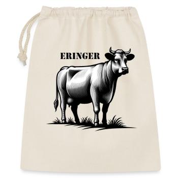 Eringer Kampfkuh – Stolz der Walliser Alpen - Geschenkbeutel aus Baumwolle (40 x 50 cm) - Natur - Vorne