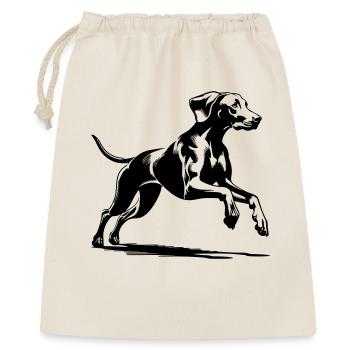 Weimaraner - Geschenkbeutel aus Baumwolle (40 x 50 cm) - Natur - Vorne
