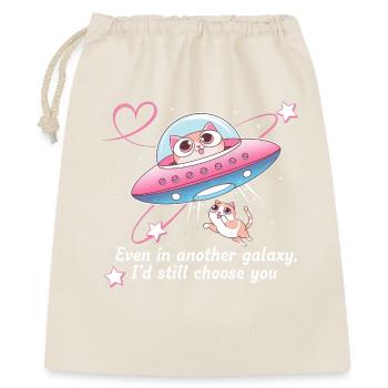 Cadeau Amour Infini Chien Fidélité Maître - Sac cadeau 40 x 50 cm - nature - Devant