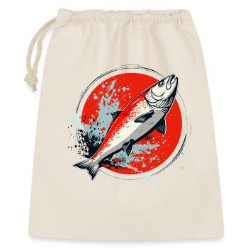 Fish Graphic - Gift Bag 40 x 50 cm - nature - Front