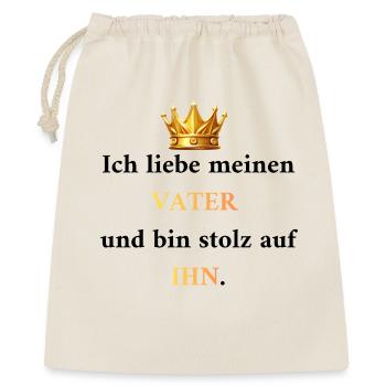 Proud of Dad: My King & Role Model - Gift Bag 40 x 50 cm - nature - Front