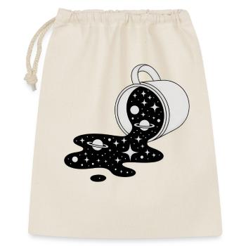 Cosmic Spill Galaxy Pour - Geschenkbeutel aus Baumwolle (40 x 50 cm) - Natur - Vorne