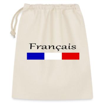 Tricolore Français - Sac cadeau 40 x 50 cm - nature - Devant