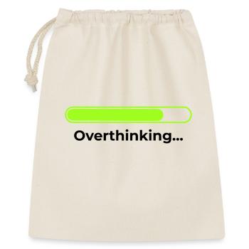 Overthinking - Geschenkbeutel aus Baumwolle (40 x 50 cm) - Natur - Vorne