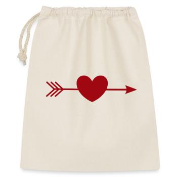 Regalo rosso cuore rosso per San Valentino - Sacchetto regalo 40 x 50 cm - natura - Fronte