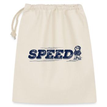 Speed Faultier Shirt, Retro, vintage Style - Geschenkbeutel aus Baumwolle (40 x 50 cm) - Natur - Vorne