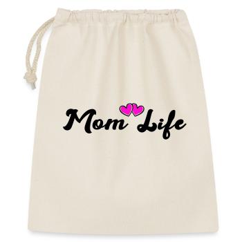 mom_life_heart - Gift Bag 40 x 50 cm - nature - Front