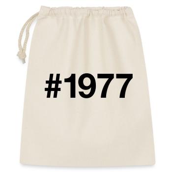 1977 Jahrgang 49 Jahre alt 49. Geburtstag - Geschenkbeutel aus Baumwolle (40 x 50 cm) - Natur - Vorne