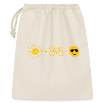 Soleil et vélo - Sac cadeau 40 x 50 cm - nature - Devant