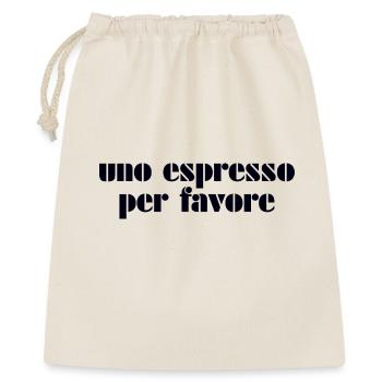Espresso Italia Italien - Geschenkbeutel aus Baumwolle (40 x 50 cm) - Natur - Vorne