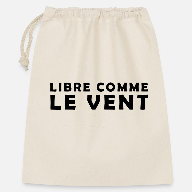 Libre_comme_le_vent - Sac cadeau 40 x 50 cm - nature