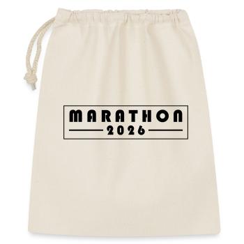 Marathon 2026 - Sac cadeau 40 x 50 cm - nature - Devant