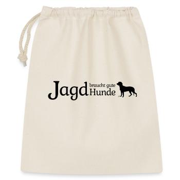 Gute Jagdhunde - Schweißhunde - Geschenkbeutel aus Baumwolle (40 x 50 cm) - Natur - Vorne