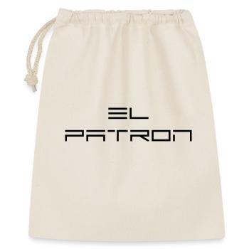 El Patron Lettering – Stylish Saying - Gift Bag 40 x 50 cm - nature - Front