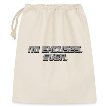 Aucune excuse - Jamais - Chemise statement - Sac cadeau 40 x 50 cm - nature - Devant