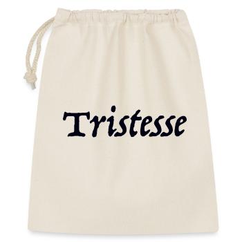Tristesse - Geschenkbeutel aus Baumwolle (40 x 50 cm) - Natur - Vorne