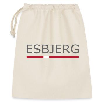 Esbjerg - Denmark Flag - Dänemark - Skandinavien - Geschenkbeutel aus Baumwolle (40 x 50 cm) - Natur - Vorne