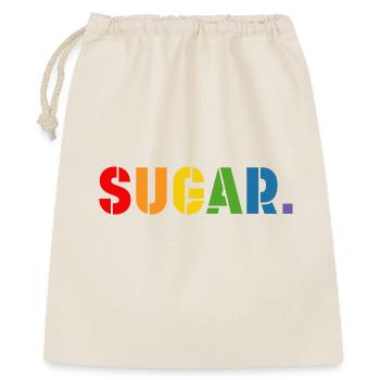 Rainbow shirt SUGAR, LGBT lgbtqi queer - Gift Bag 40 x 50 cm - nature - Front