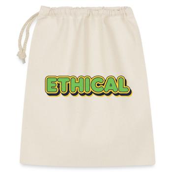 Ethical Glow Typo - Gift Bag 40 x 50 cm - nature - Front