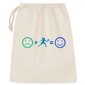 Double Game Gift Idea for a Racquet Athlete - Gift Bag 40 x 50 cm - nature - Front