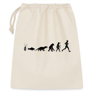 Marathon Runner Evolution Motif Jogging Runner - Gift Bag 40 x 50 cm - nature - Front